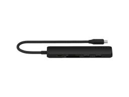SATECHI 6-in-1 USB-C Slim Multiport Adapter (Black)