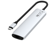 SATECHI 7-in-1 USB-C Slim Multiport Adapter with Ethernet (Silver)