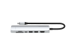 SATECHI 7-in-1 USB-C Slim Multiport Adapter with Ethernet (Silver)