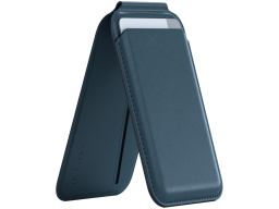 SATECHI Vegan-Leather Magnetic Wallet Stand (Dark Blue)