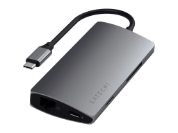 SATECHI Type-C Multi-Port Adapter 4K with Ethernet V2 Space Gray