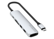 SATECHI 6-in-1 USB-C Slim Multiport Adapter (Silver)