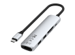 SATECHI 6-in-1 USB-C Slim Multiport Adapter (Silver)