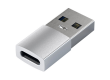 Адаптер с USB-C на USB SATECHI Type-A to Type-C Адаптер (USB Тип A (Папа) - USB Тип C (Мама), USB 3.0) Серебристый