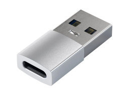 Адаптер с USB-C на USB SATECHI Type-A to Type-C Адаптер (USB Тип A (Папа) - USB Тип C (Мама), USB 3.0) Серебристый