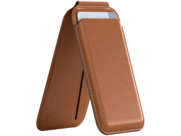 SATECHI Vegan-Leather Magnetic Wallet Stand (Brown)