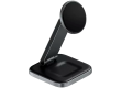 SATECHI 3-in-1 Foldable Qi2 Wireless Charging Stand (Space Gray) with Type A,C,G plugs