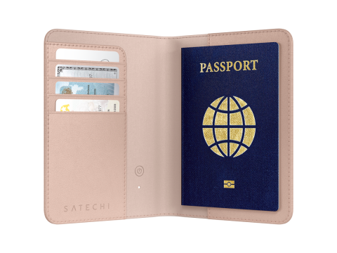 SATECHI Vegan-Leather FindAll Passport Cover (Desert Rose)