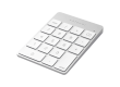 SATECHI Aluminum Slim Rechargeable Bluetooth Keypad Silver