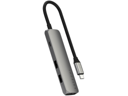 SATECHI 4-in-1 USB-C Slim Multiport Adapter 4K (Space Grey)
