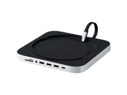 SATECHI Mac Mini Stand & Hub - Silver