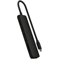 SATECHI 7-in-1 USB-C Slim Multiport Adapter with Ethernet (Black)