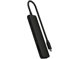 SATECHI 7-in-1 USB-C Slim Multiport Adapter with Ethernet (Black)