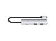 SATECHI 4-in-1 USB-C Slim Multiport Adapter 4K (Silver)