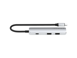 SATECHI 4-in-1 USB-C Slim Multiport Adapter 4K (Silver)