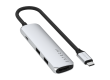 SATECHI 4-in-1 USB-C Slim Multiport Adapter 4K (Silver)