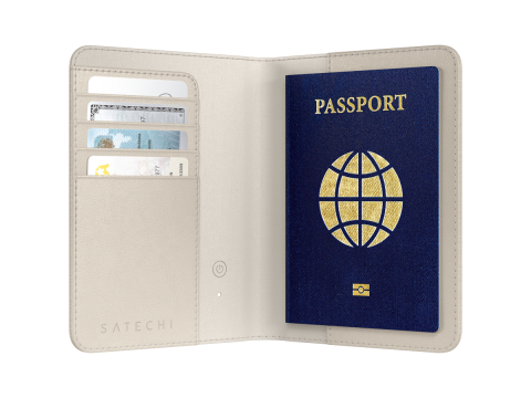 SATECHI Vegan-Leather FindAll Passport Cover (Sand)