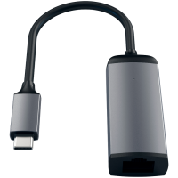 SATECHI Aluminum Type-C to Gigabit Ethernet Adapter Space Gray