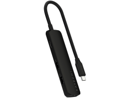SATECHI 4-in-1 USB-C Slim Multiport Adapter 4K (Black)