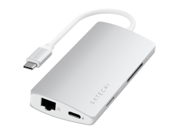 SATECHI Type-C Multi-Port Adapter 4K with Ethernet V2 Silver