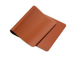 SATECHI Vegan-Leather Premium Desk Mat (Brown)