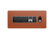 SATECHI Vegan-Leather Premium Desk Mat (Brown)