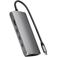 SATECHI USB-C MultiPort Adapter 8K with Ethernet V3 - Space Gray
