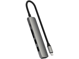 SATECHI 6-in-1 USB-C Slim Multiport Adapter (Space Grey)