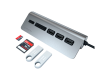 SATECHI Type-C Aluminum USB 3.0 Hub & Card Reader Space Gray