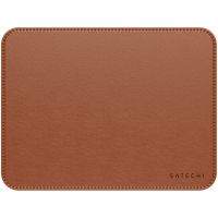 SATECHI Vegan-Leather Premium Mouse Pad (Brown)