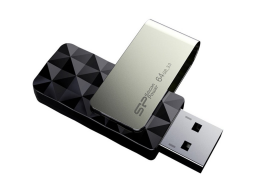 Silicon Power Blaze - B30 32GB Pendrive USB 3.2 Gen 1 Swivel Cap Flash Drive,Black