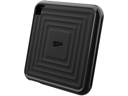 Silicon Power PC60 512GB Portable SSD SATAIII USB 3.2 Gen2 (Type-C) Portable SSD, R/W: up to 540MB/s; 500MB/s, Black