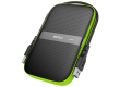 Silicon Power Armor - A60 2TB Portable HDD USB 3.2 Gen1 Black/Green, Shockproof MIL-STD 810G Method 516.6 Procedure IV, Water-resistant IPX4, LED light