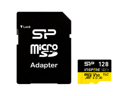 SILICON POWER, TF_SDXC UHS-IU3 A1,128GB,V30,Inspire,DDR200,W/A