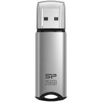 Silicon Power Marvel - M02 256GB Pendrive USB 3.2 Gen 1 Silver, Built-in straphole, Aluminum housing