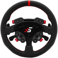 GT1 Round Steering Wheel with GT Pro Hub(K)| Shifter & Clutch Paddles | LeatherSIMAGIC QR70 Included