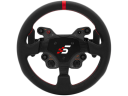 GT1 Round Steering Wheel | Shifter Paddles | LeatherSIMAGIC QR70 Included