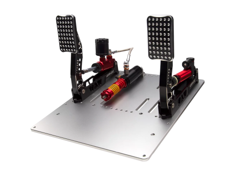 Crimson Edition | Hydraulic Dual-pedal Set | 100kg Loadcell | Standard Throttle Plate
