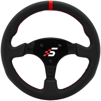 Round-Shaped Steering wheel without HUB | 330mm | Leather