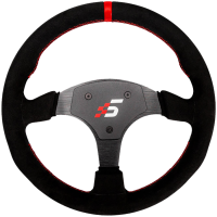 Round-Shaped Steering wheel without HUB | 330mm| Alcantara