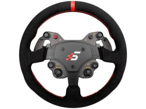 GT1 Round Steering Wheel | Shifter Paddles | AlcantaraSIMAGIC QR70 Included