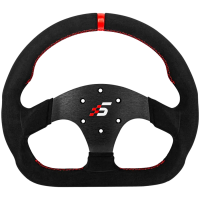 D-Shaped Steering wheel without HUB | 325mm | Alcantara