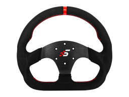 D-Shaped Steering wheel without HUB | 325mm | Alcantara