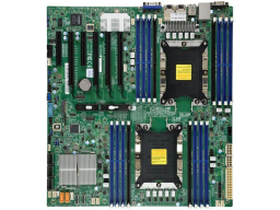 Серверная материнская плата SuperMicro X11DPi N Motherboard Dual Socket P (LGA 3647) supported, CPU TDP support 205W, 2 UPI up to 10.4 GT/s, Intel C621 controller for 14 SATA3 (6 Gbps) ports; RAID 0,1,5,10.