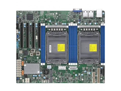 Supermicro mainboard server MBD-X12DPL-i6-O, 3rd Gen Intel Xeon Scalable processors, Intel C621A, Intel C621A controller for 12 SATA3 (6 Gbps) ports; RAID 0,1,5,10, Dual LAN with Intel i210 Gigabit Ethernet Controller, 1 VGA port