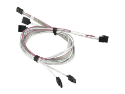 Кабель Supermicro CBL-SAST-0556 Internal Mini SAS HD to 4 SATA, 90/90/75/75cm w/75cm SB, S/S