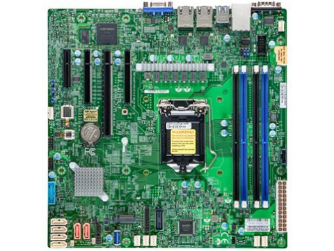 Supermicro mainboard server MBD-X12STH-F-O Intel Xeon  E-2300 C256 CPU, Dual LAN with Intel Ethernet Controller I210, Intel C256 controller for 8 SATA3 (6 Gbps) ports; RAID 0,1,5,10