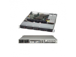 Supermicro Server Chassis CSE-113MFAC2-R804CB, 1U, MB ATX 12x10, 8x2.5 Hot-swap SAS3/SAS2/SATA Hybrid backplane, 2xNVMe support, 1xSlim DVD Optional, 1xFF slots, 1+1 800W RPS, 4xFan, Rails, Black