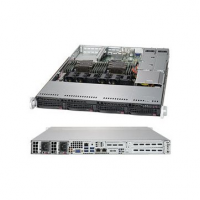 Supermicro server chassis 1U Optimized for X11 WIO (W series) motherboards, 4 x 3.5" hot-swap SAS/SATA, 1U Redundant 700/750W