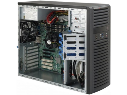 Supermicro CSE-732I-500B, Mid-Tower, Fixed HD SATA/SAS/IDE, 500W - Black